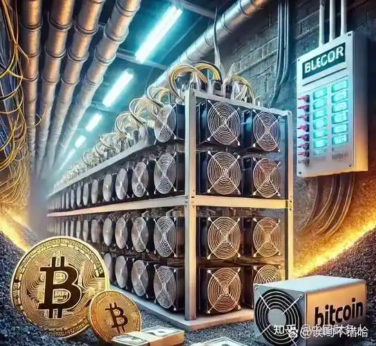 Close-up of a powerful miner device showcasing intricate design