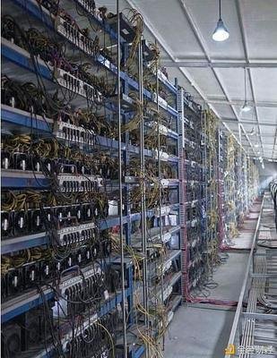 A modern mining farm showcasing rows of ASIC miners