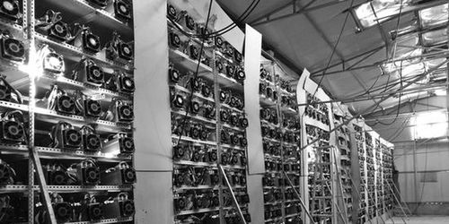 A modern mining farm equipped with various mining machines.