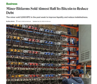 A modern mining farm utilizing renewable energy solutions