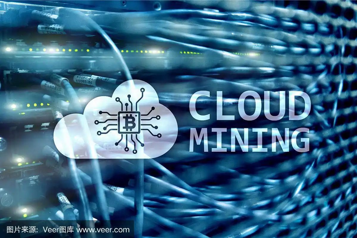 Visual representation of a mining farm infrastructure