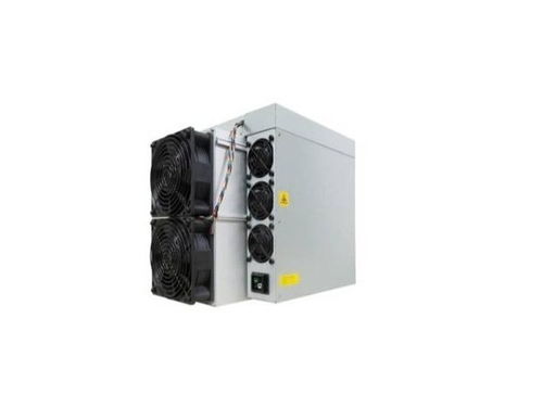Used ASIC miners lined up for resale and recycling